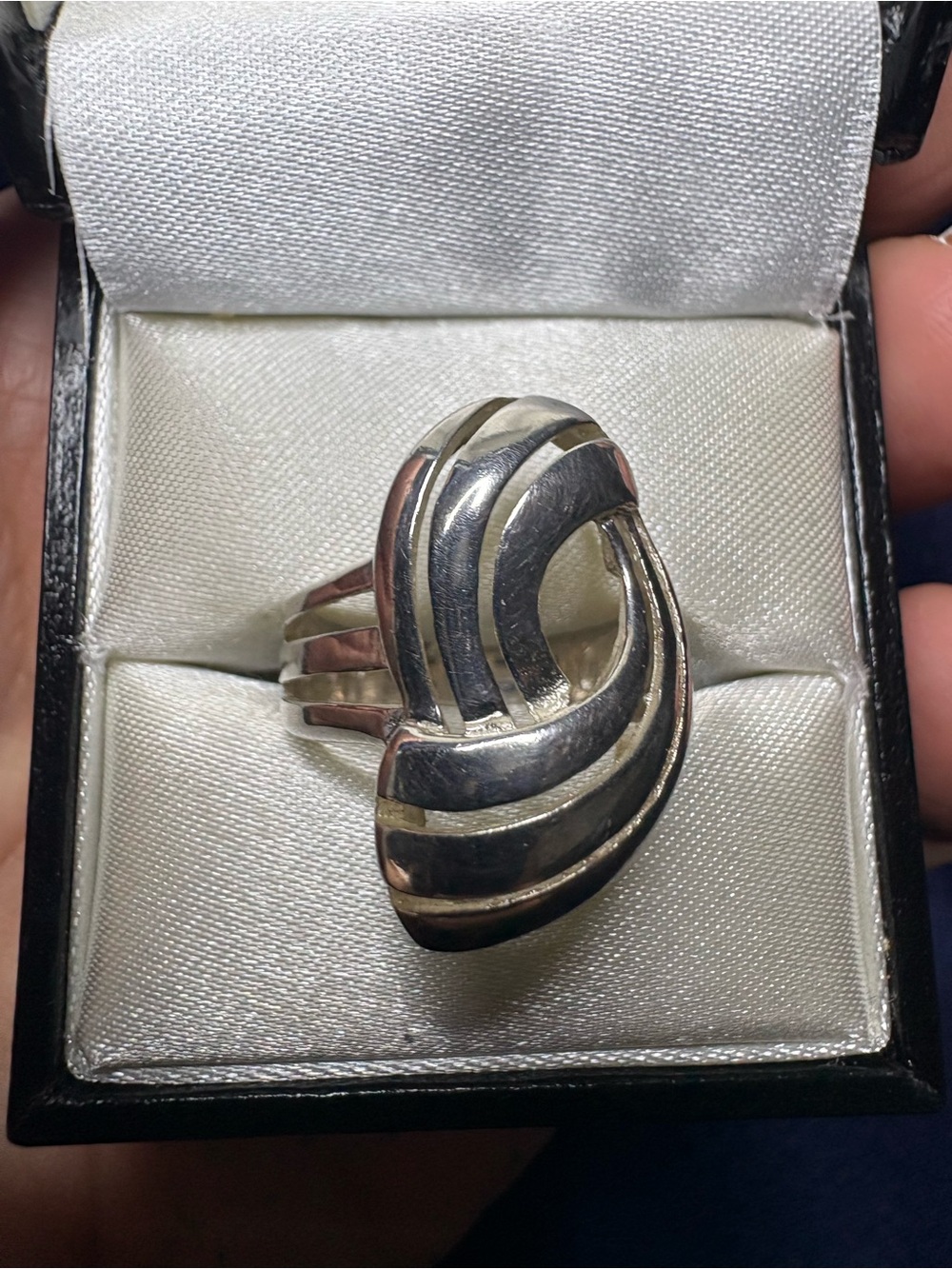 Ring 925 Sterling Silver Sculptural Statement Bohemian Bold